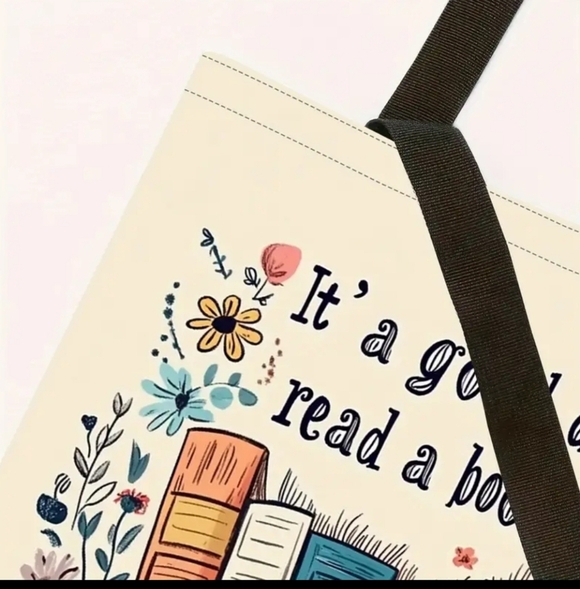New! "Good Day to Read" Tote Bag: Your Everyday Carry-All! - Picture 7 of 8
